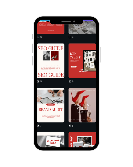 Social Media Post Templates: Cherry Velvet