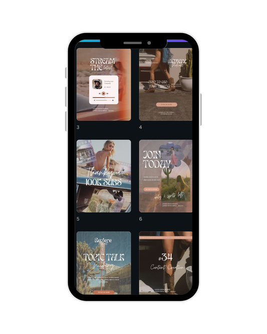 Social Media Post Templates: Sienna Sunset
