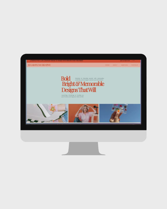 Show-it Website Template: Sugar Plum